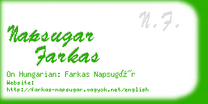 napsugar farkas business card